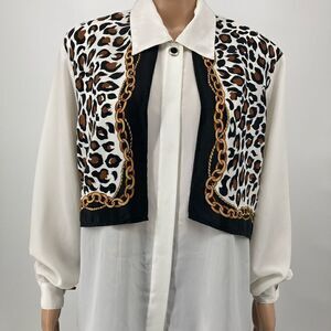 Vintage 90s Erena Blose Animal Print Size 16W